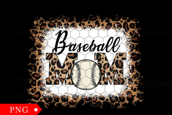 Baseball Mom Leopard: Graphics & Print Templates