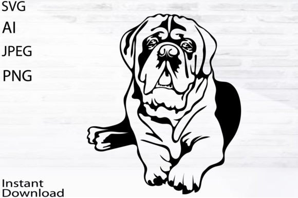 Mastife Dog Mom Graphics: Crafting Illustrations