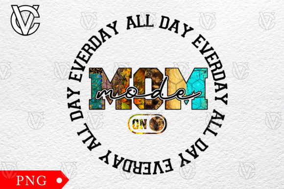 Mom Mode Western PNG: Graphics for Print Templates