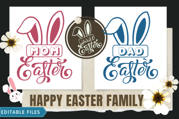 Review: Happy Easter Family Mom Dad Baby Design