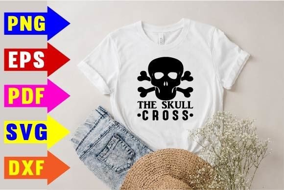 The Skull Cross SVG: Bold Graphics for T-Shirt Designs